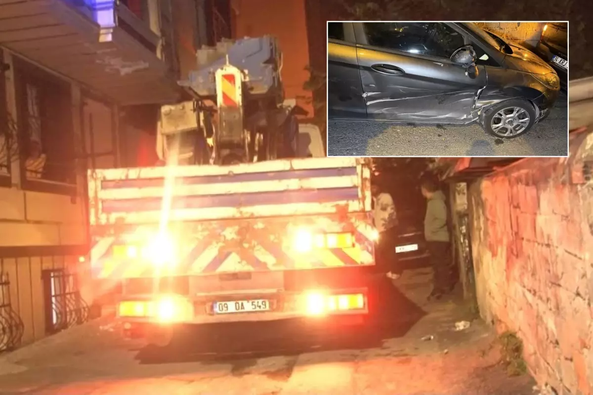 Vinç dehşeti! Mahalleli deprem oluyor sandı