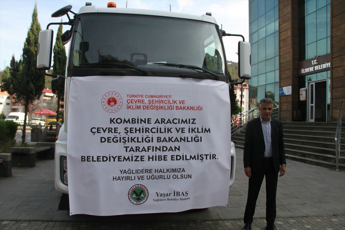 Yağlıdere Belediyesi'ne Yeni Araç Desteği