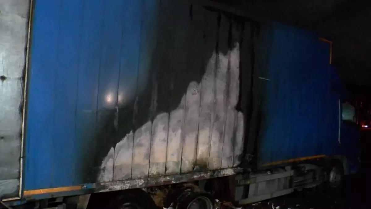 Kuzey Marmara Otoyolu'nda Kamyon Yangını