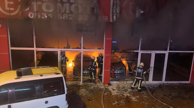 Car gallery set on fire: 5 cars were damaged