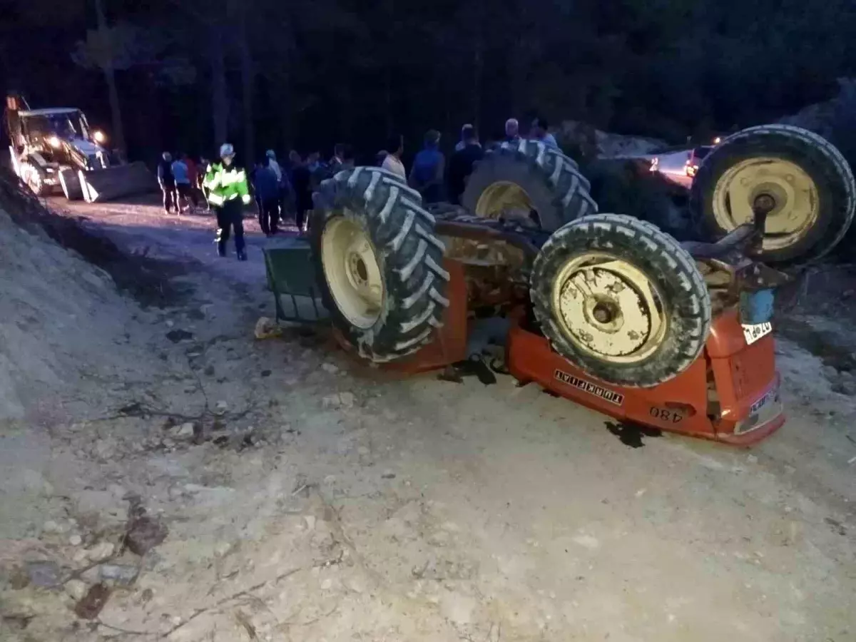 Burdur'da Traktör Devrildi: Bir Ölü, Bir Yaralı