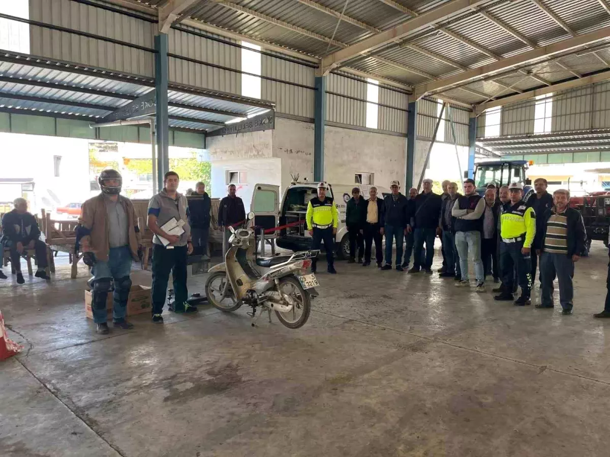 Aydın'da Traktör ve Motosiklet Sürücüleri için Trafik Güvenliği Eğitimi
