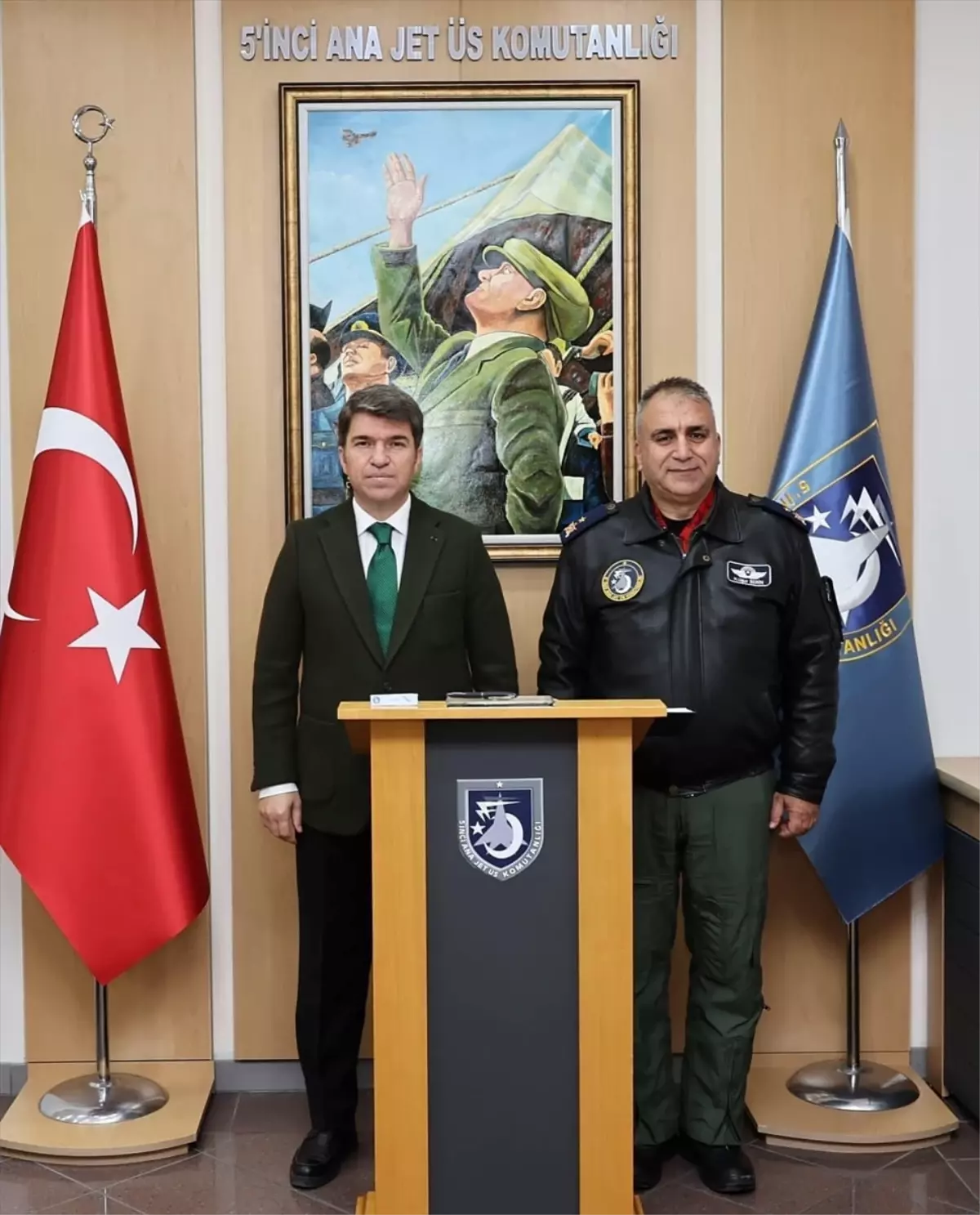 Amasya Valisi Önder Bakan, 5. Ana Jet Üs Komutanlığını Ziyaret Etti