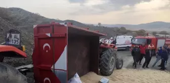Çorum'da Traktör Devrildi: 1 Yaralı