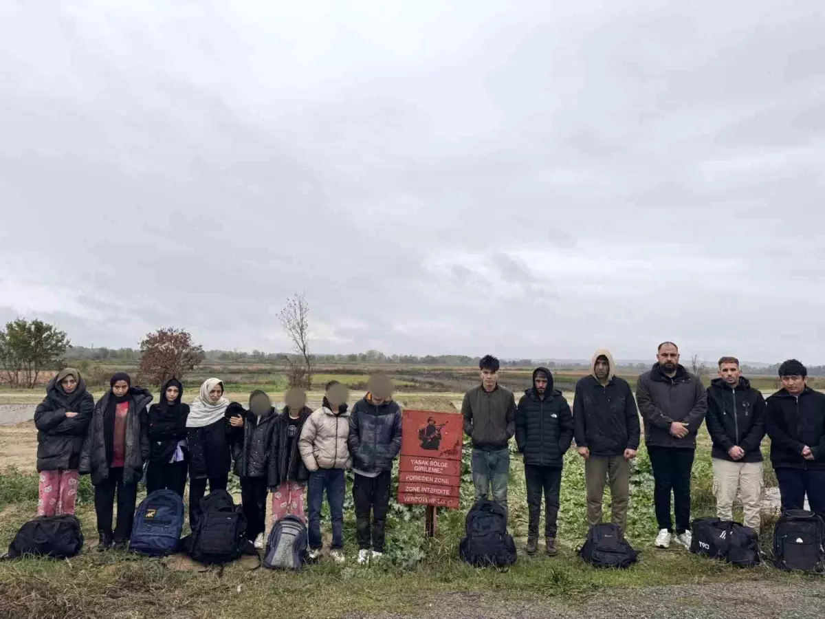 Edirne'de 29 Düzensiz Göçmen Yakalandı