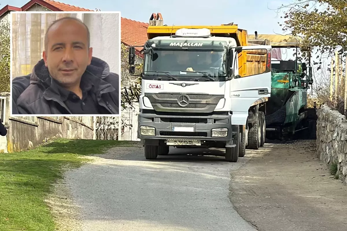 Asfalt çalışmasında kahreden ölüm! Kamyonun damperi elektrik telleriyle temas etti