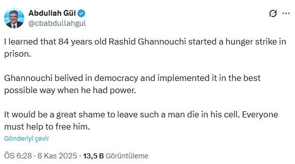 abdullah gul den dikkat ceken ingilizce paylasim 19233651 3778 m