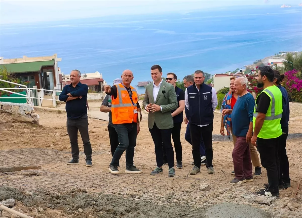 Bodrum'da Alt Yapı Çalışmaları Devam Ediyor