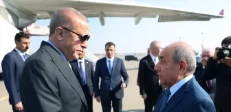 Cumhurbaşkanı Erdoğan, Azerbaycan'ın başkenti Bakü'ye geldi
