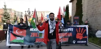 Erzurum'da sağlık çalışanları 104 haftadır Gazze için desteklerini sürdürüyor