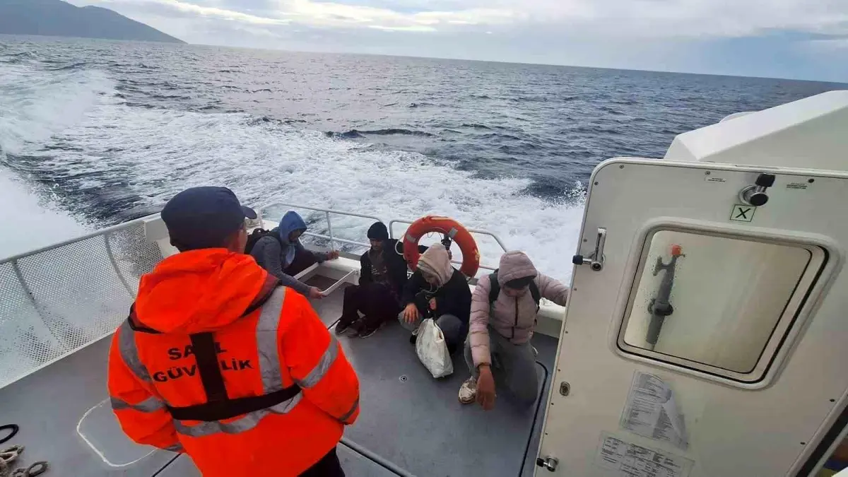 Fethiye'de 4 Düzensiz Göçmen Kurtarıldı