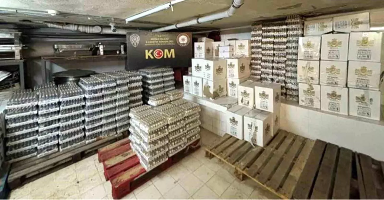 Muğla'da Gümrük Kaçağı ve Sahte Alkol Operasyonu