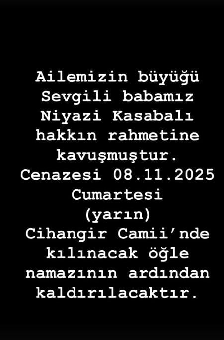 Famous Actor Kıvanç Kasabalı's Father Has Passed Away