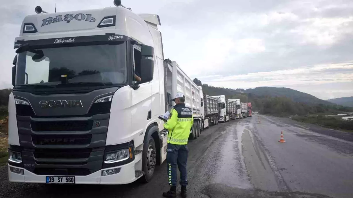 Zonguldak'ta Tır ve Kamyon Denetimlerinde Cezalar Uygulandı