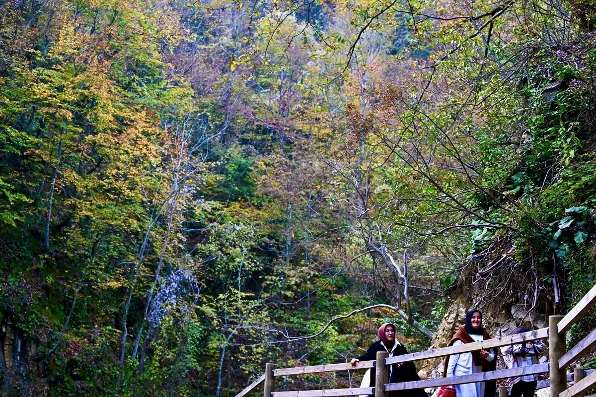 Aktaş Şelalesi Sonbahar Güzellikleriyle Doğaseverleri Büyülüyor