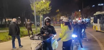 İnegöl'de Motosikletlere Yönelik Trafik Uygulaması