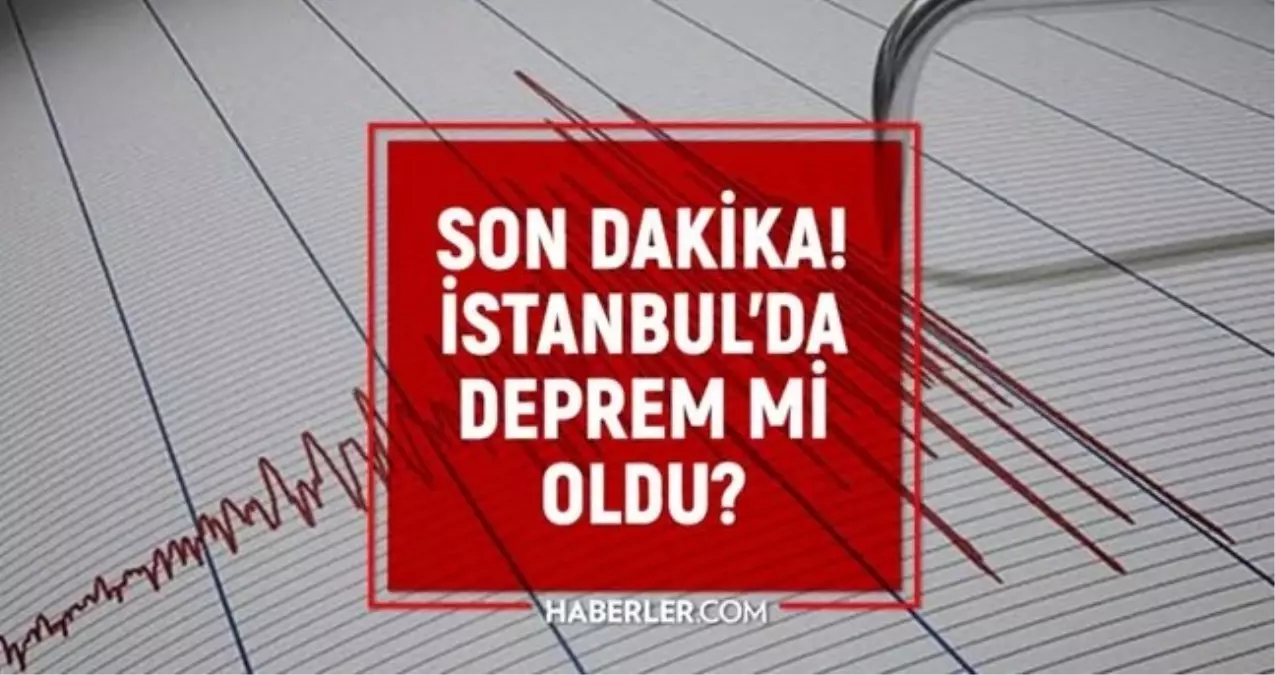 İstanbul'da deprem mi oldu? SON DAKİKA! 9 Kasım İstanbul'da az önce nerede deprem oldu?