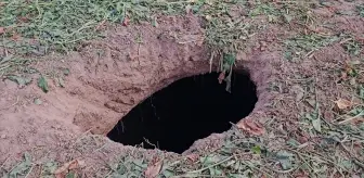 Aksaray'da Pancarda Obruk Oluştu