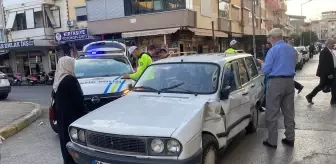 Nazilli'de Motosiklet Kazası Güvenlik Kamerasında