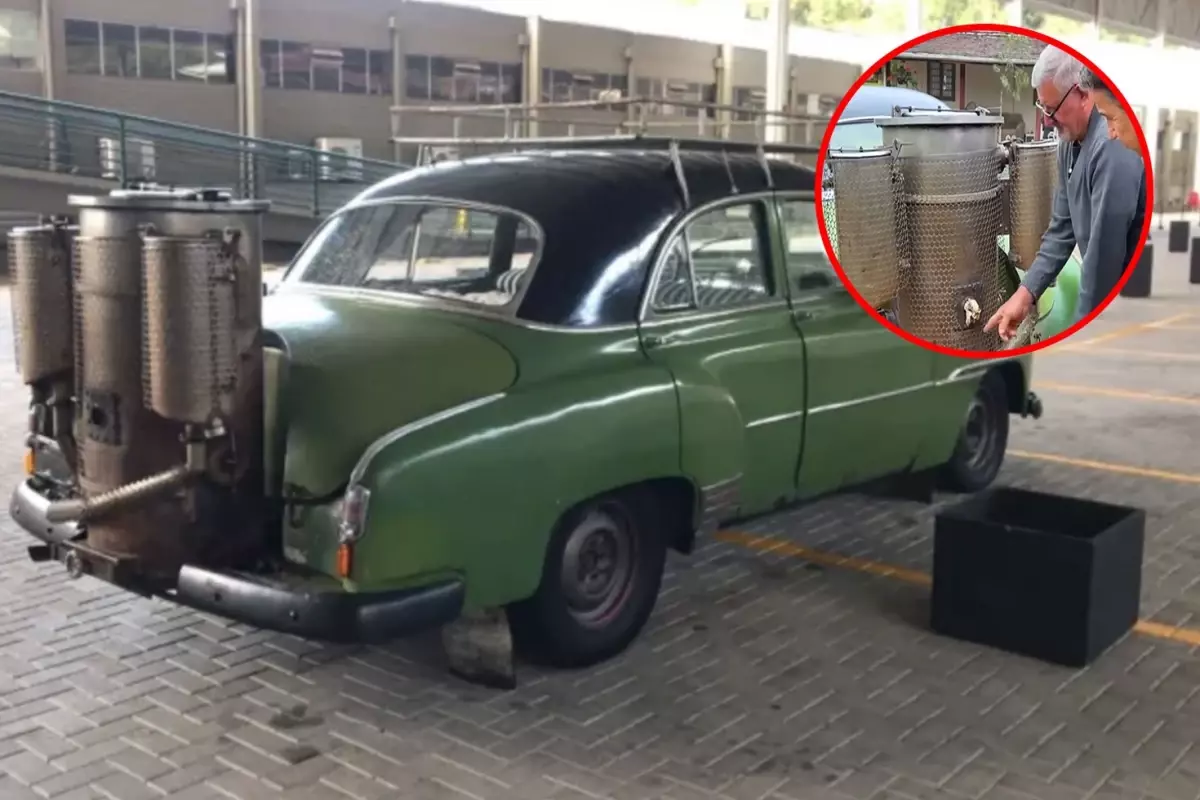 Brezilya'da odunla çalışan otomobil bulundu