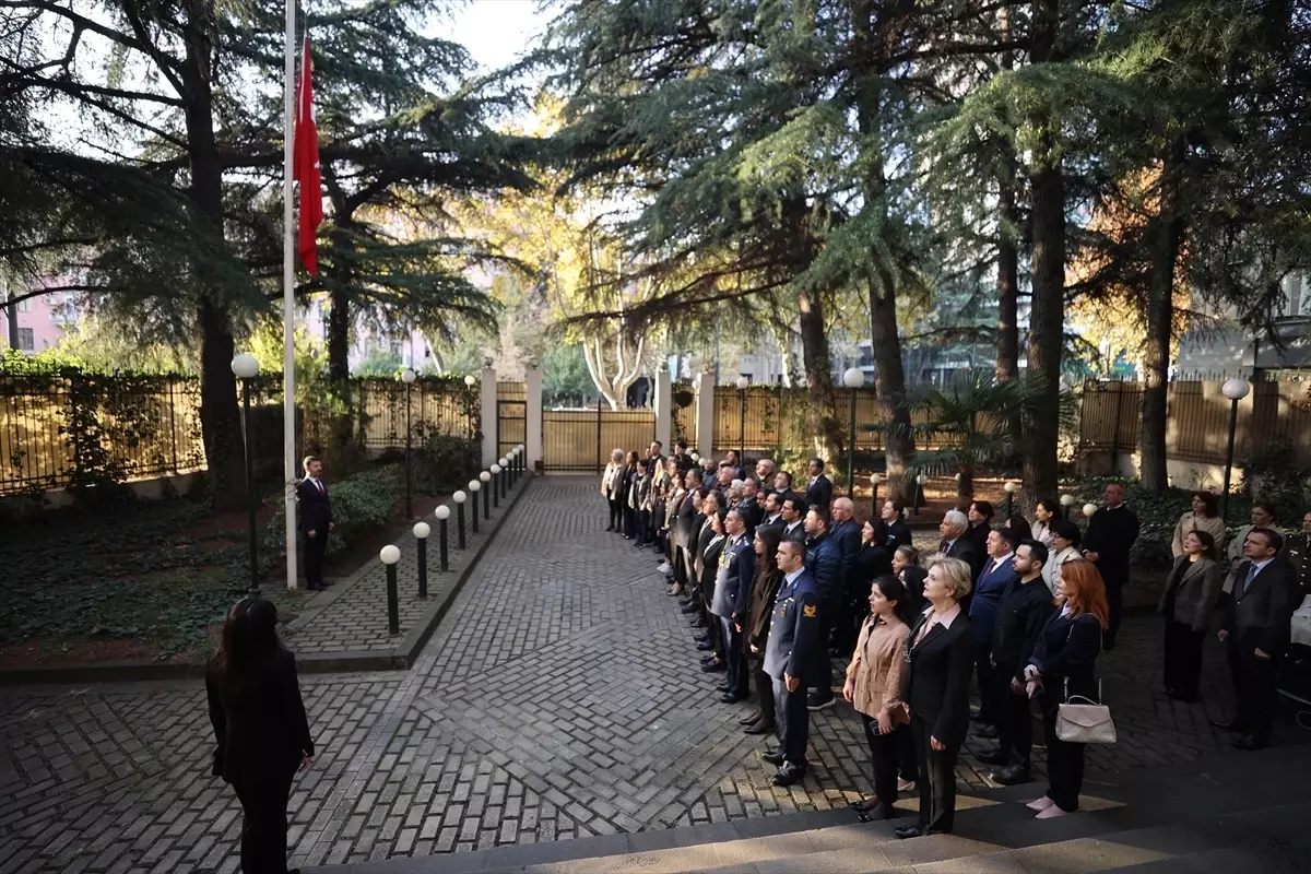 Büyük Önder Atatürk, ebediyete intikalinin 87. yılında Gürcistan'da anıldı