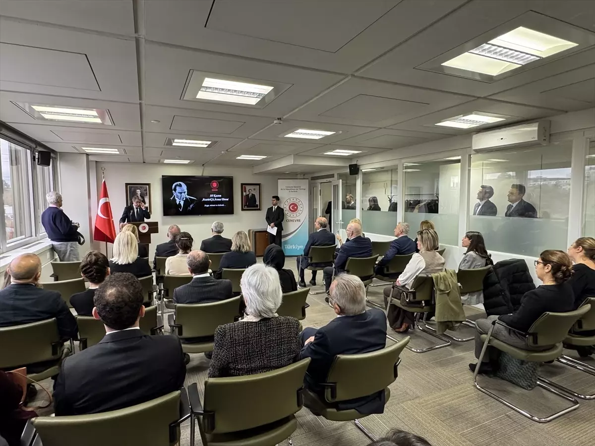 Büyük Önder Atatürk vefatının 87. yılında İsviçre'de anıldı