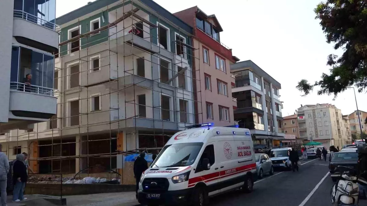 Ordu'da İnşaatta Düşen İşçi Yaralandı