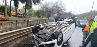 Bilecik'te Otomobil Devrildi: 1 Yaralı