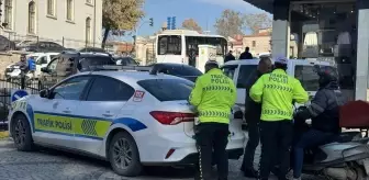 Edirne'de Motosiklet Kullanıcılarına Yönelik Trafik Denetimi