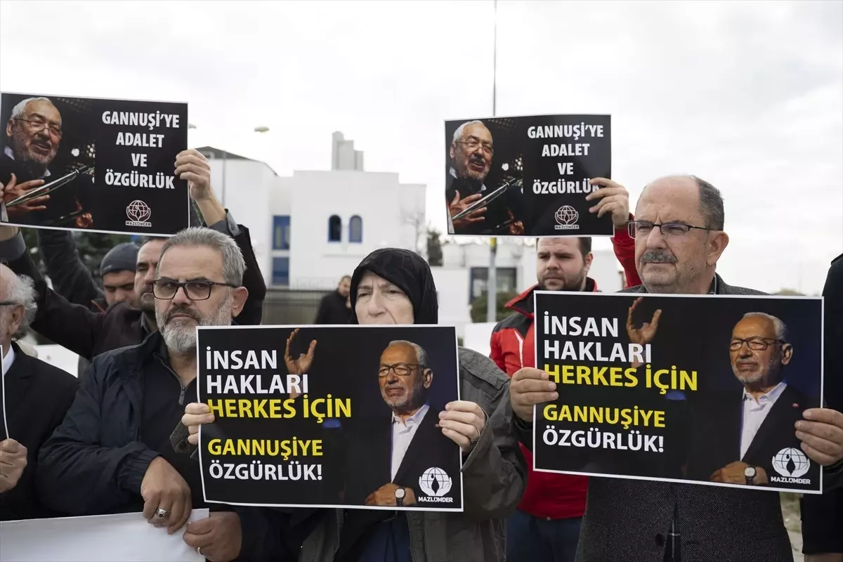 MAZLUMDER'den Raşid el-Gannuşi için Protesto