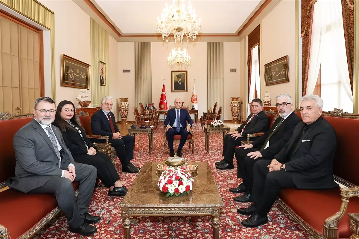 TBMM Başkanı Kurtulmuş, ATİB Genel Başkanı Cengiz'i kabul etti