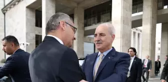 TBMM Başkanı Kurtulmuş, KKTC Cumhurbaşkanı Erhürman ile görüştü Açıklaması