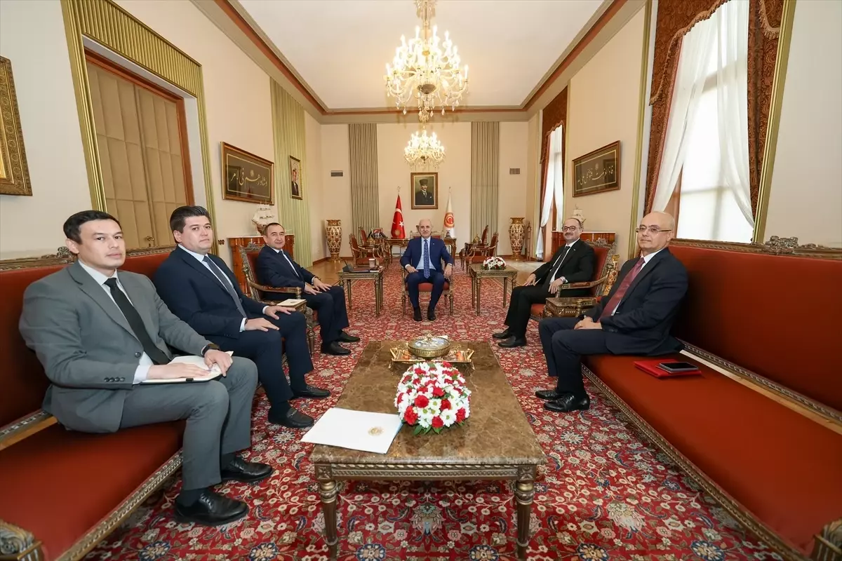 TBMM Başkanı Kurtulmuş, Özbekistan'ın Ankara Büyükelçisi Haydarov'u kabul etti