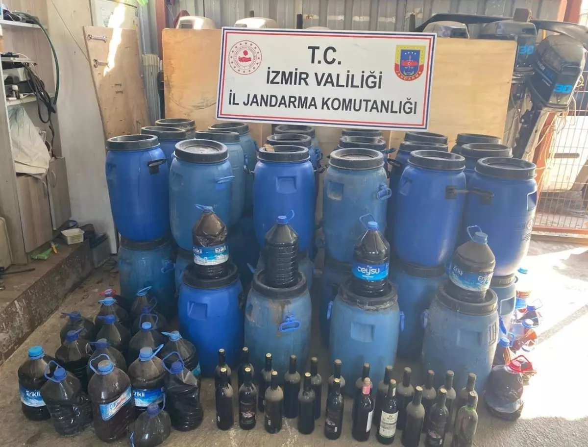 İzmir'de Kaçak Şarap Operasyonu: 650 Bin TL'lik Ele Geçirildi