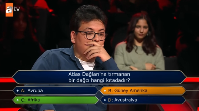 Atlas Dağları'na tırmanan bir dağcı hangi kıtadadır?