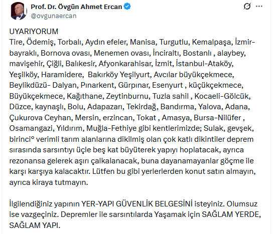 Deprem uzmanı ilçe isimlerini tek tek sayarak uyardı: Lütfen bu yerlerde konut almayın! 3 deprem uzmani ilce isimlerini tek tek sayarak 19248389 1568 m