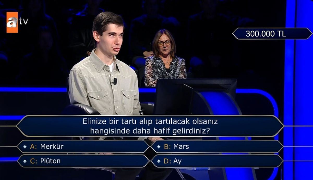 Elinize bir tartı alıp tartılacak olsanız hangisinde daha hafif gelirdiniz?