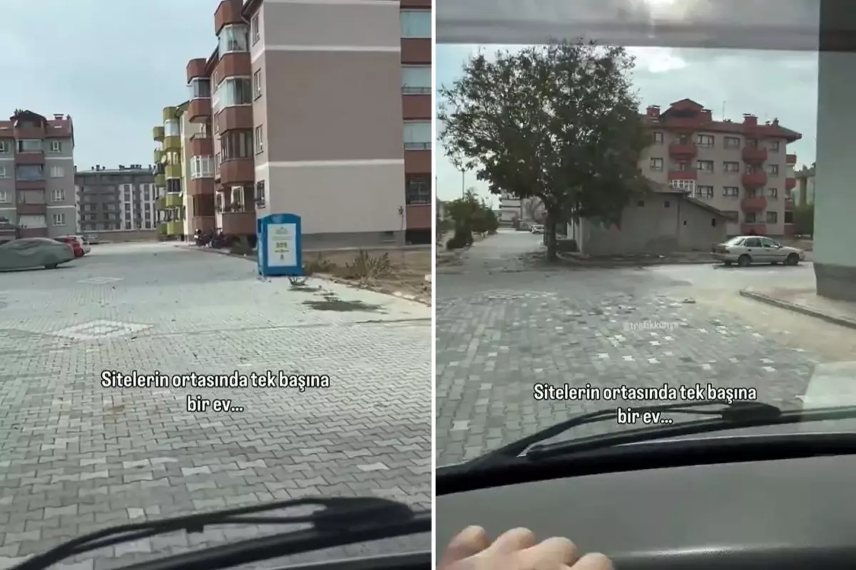 Görenler gözlerine inanamıyor! İşte koca sitenin içindeki müstakil evin sırrı