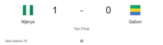 Nijerya Gabon maçı kaç kaç, bitti mi? MAÇ SONUCU! Nijerya Gabon golleri kim attı, canlı maç anlatımı!