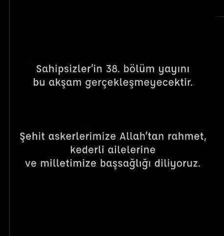 Sahipsizler neden yok, Sahipsizler yeni bölüm neden yayınlanmadı, bu hafta Sahipsizler yeni bölüm yok mu? Sahipsizler neden yok, Sahipsizler yeni bölüm neden yayınlanmadı, bu hafta Sahipsizler yeni bölüm yok mu?