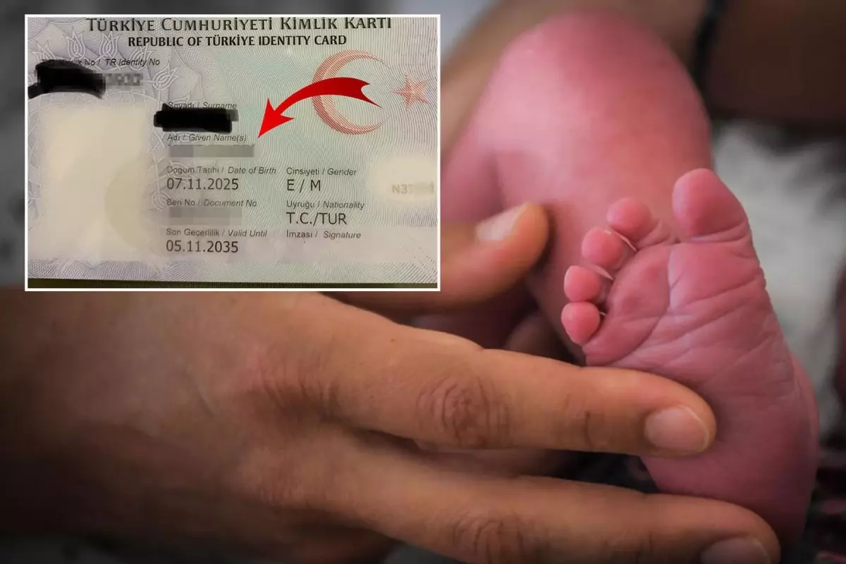 Yeni doğan çocuğuna koyduğu isim bomba