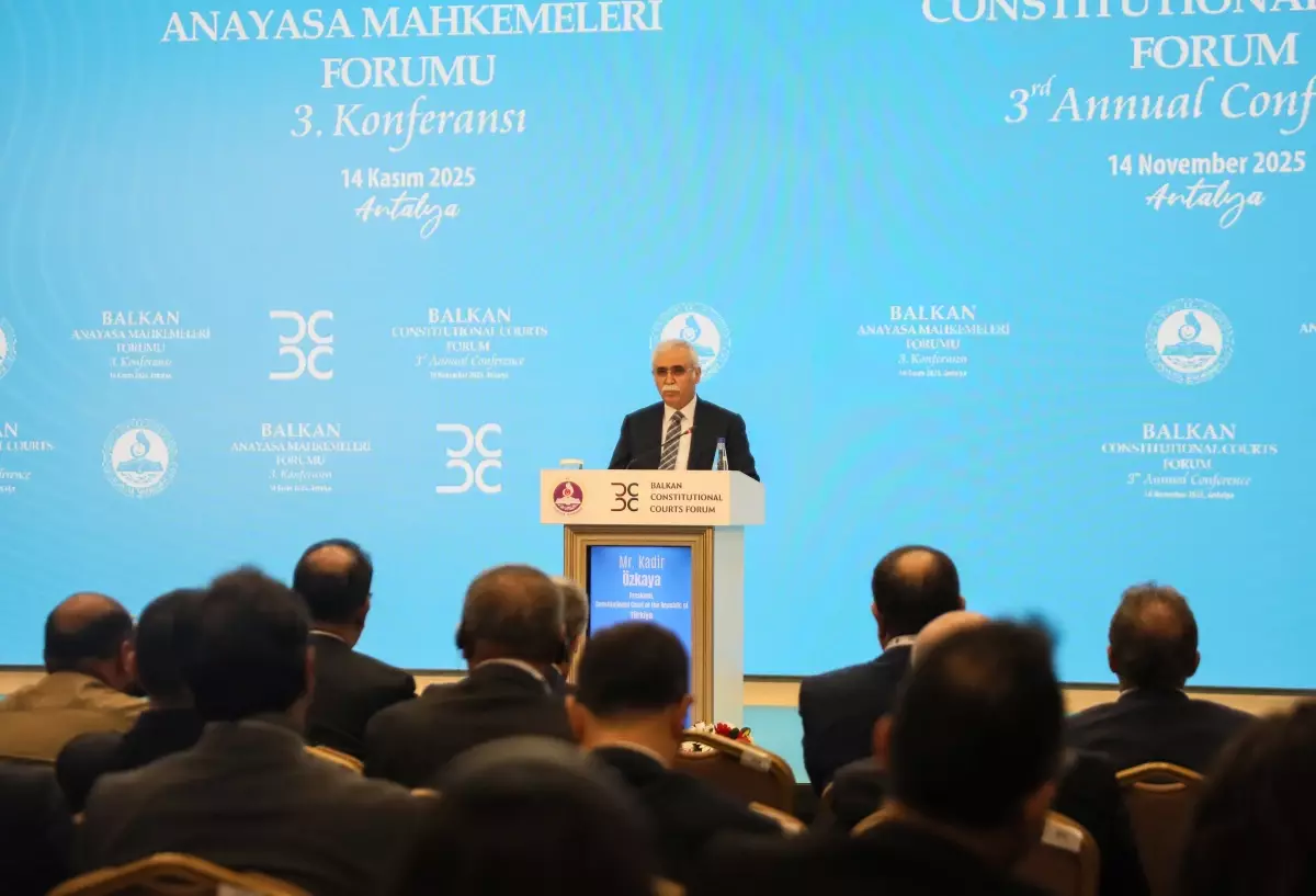 Anayasa Mahkemesi Başkanı Özkaya: Balkanlara özgü bir anayasal dayanışma modeli ortaya çıkacak