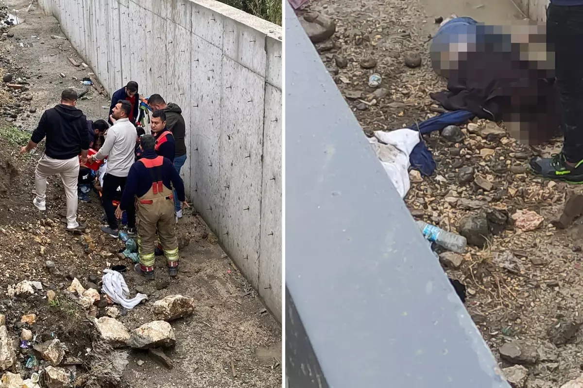 Hatay'da otomobilin çarptığı kadın kanala düşerek hayatını kaybetti