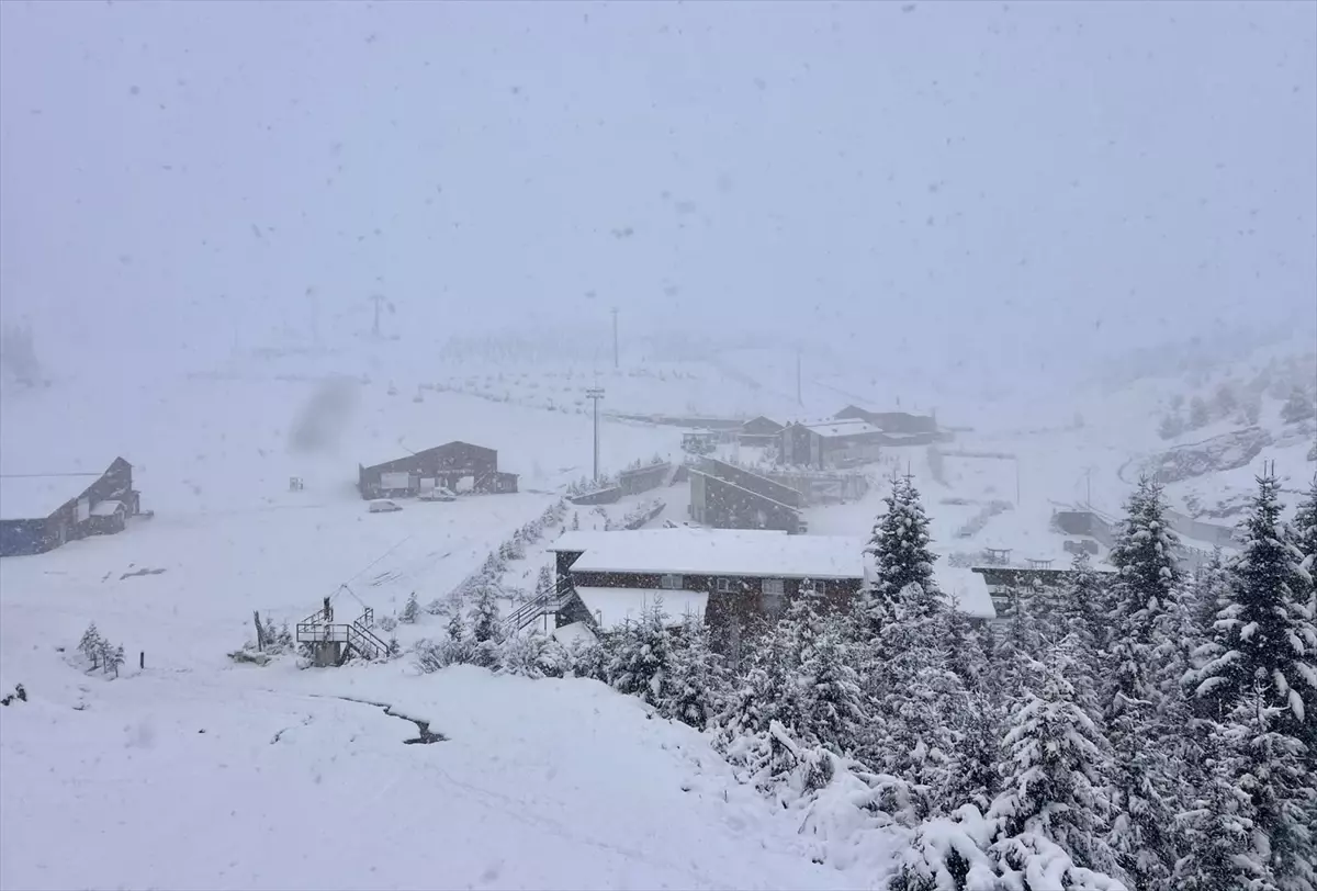 Ordu Yüksek Kesimlerine Kar Yağdı