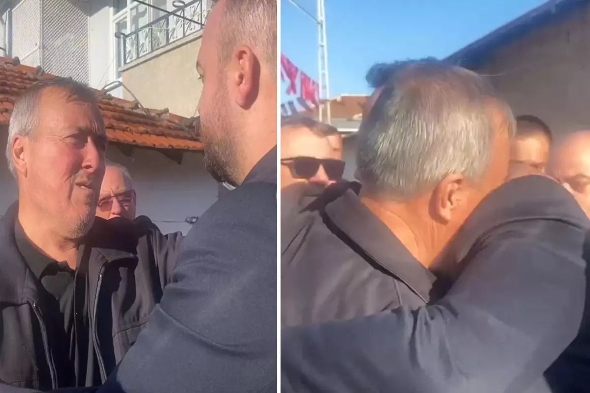 Şehit babası MHP'li başkana sarılıp "Beni Devlet Bahçeli'ye götürün" dedi