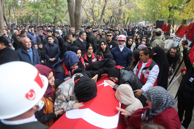 Turkey bids farewell to its martyrs! State officials at the ceremony in Ankara
