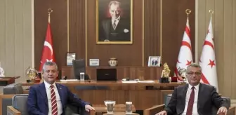 KKTC Cumhurbaşkanı Erhürman, CHP Genel Başkanı Özgür Özel'i Kabul Etti