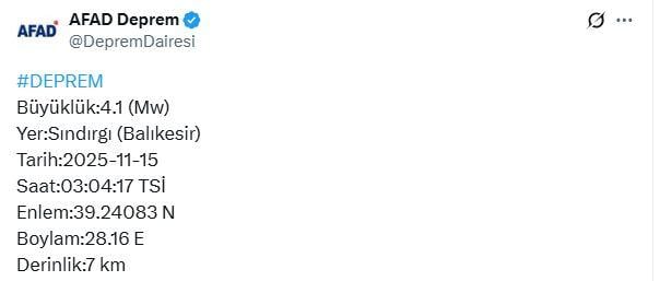 Sındırgı is shaking like a cradle: Another earthquake of 4.4 magnitude