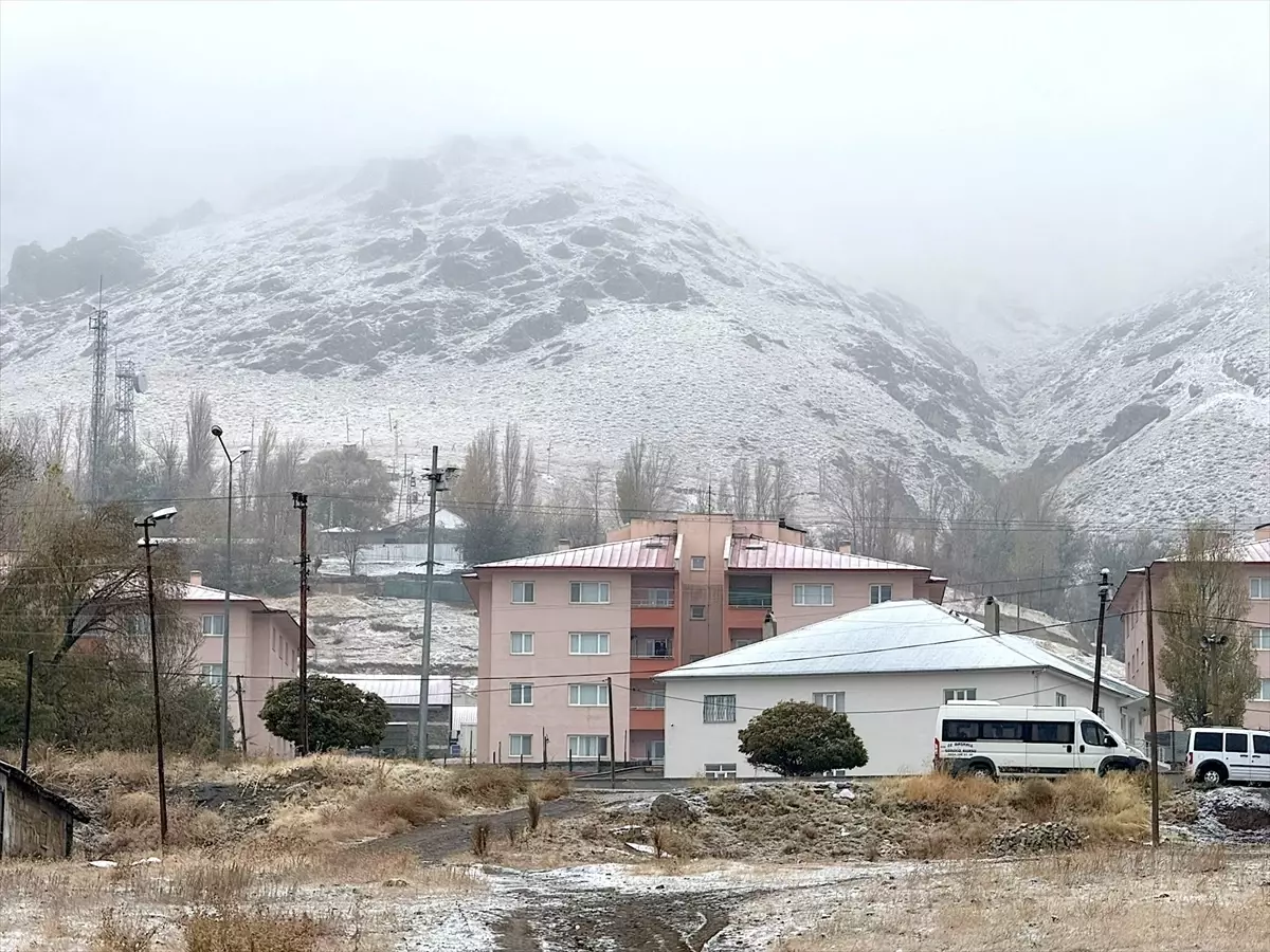 Van'ın Başkale ve Bahçesaray İlçelerinde Kar Yağışı Etkili Oldu