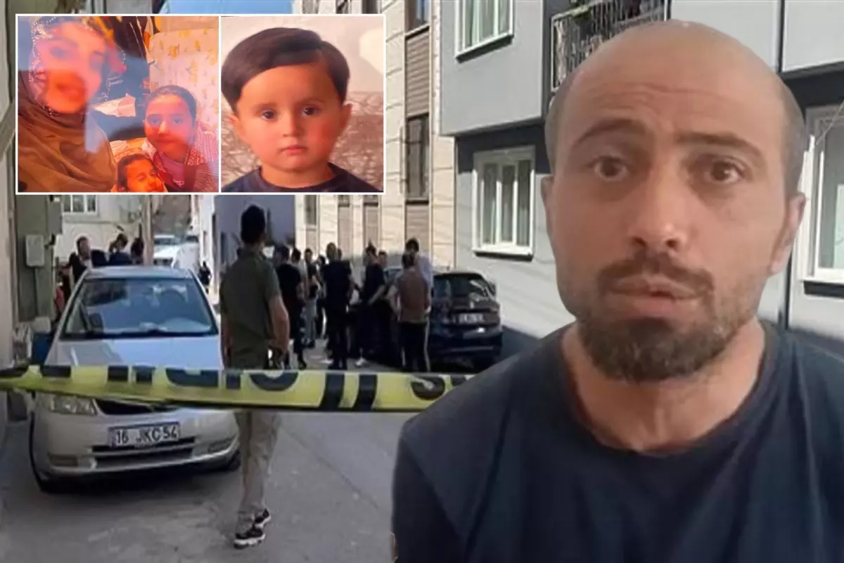 3 çocuğunu katleden cani, eşine 'Çocuklar kara toprak oldu' yazılı mesaj atmış